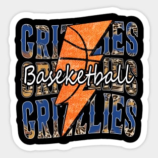 Graphic Basketball Grizzlies Proud Name Vintage Sticker